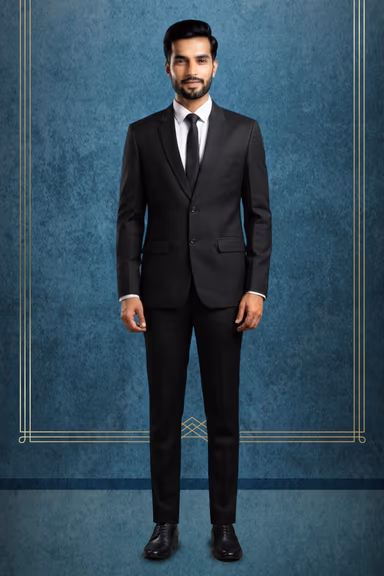 Classic Black Two-Piece Formal Suit — view 1 of 3