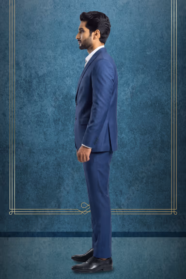 Classic Navy Blue Two-Piece Formal Suit — view 3 of 3