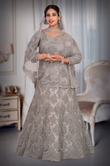 Grey Lehenga — view 2 of 6