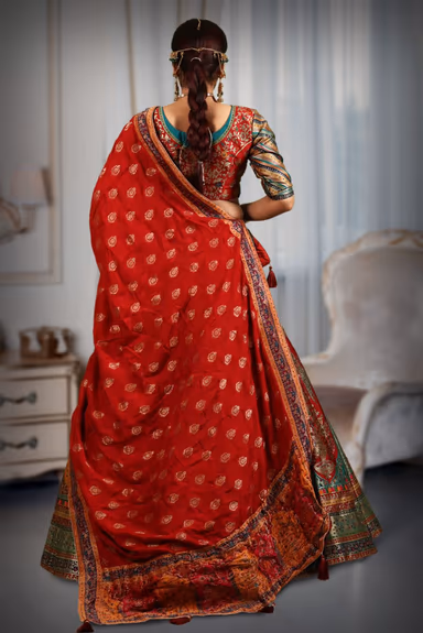 Banarasi brocade jarakan work lehenga — view 5 of 5