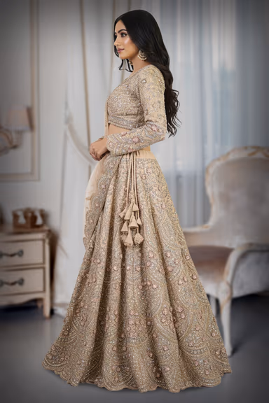 Carmel embrodary lehenga — view 3 of 4