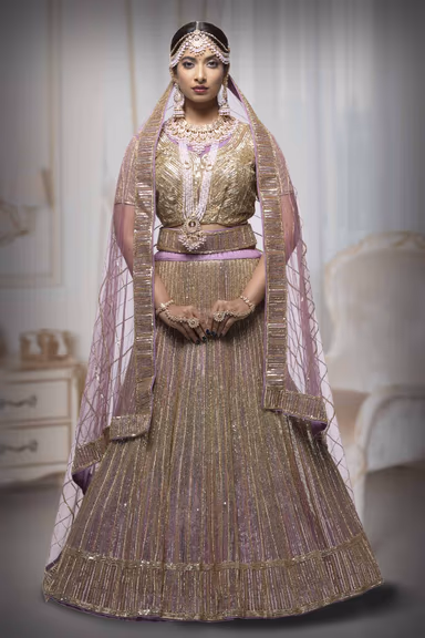 Lavender Designer Lehenga — view 2 of 6