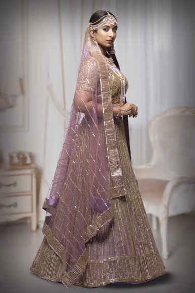 Lavender Designer Lehenga — view 5 of 6