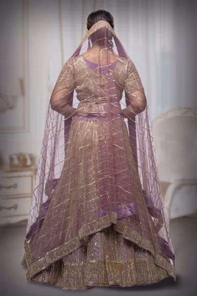 Lavender Designer Lehenga — view 4 of 6