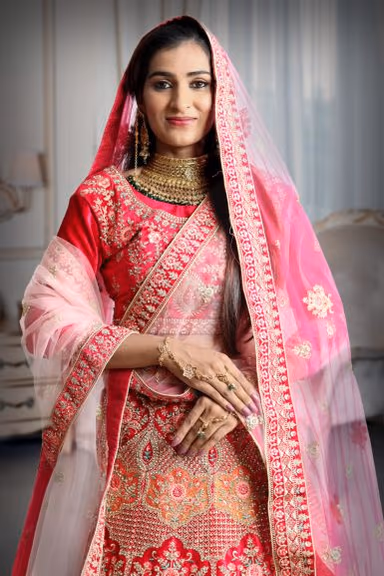 Rani pink embroidery sequins work lehenga — view 1 of 5