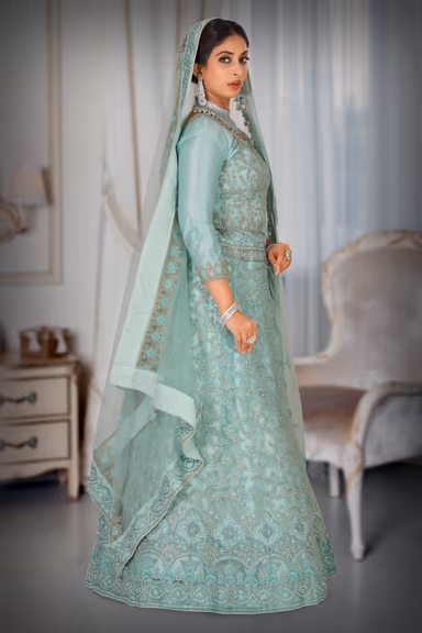 Sea Green Lehenga — view 6 of 6