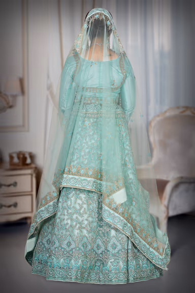 Sea Green Lehenga — view 5 of 6