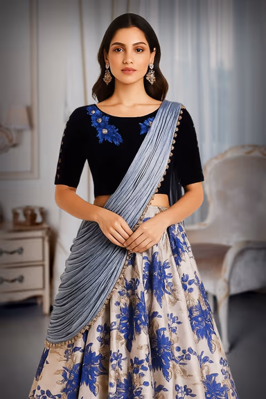 Semi Briidal lehenga — view 1 of 2