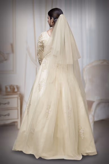Champagne plain net veil — view 2 of 2