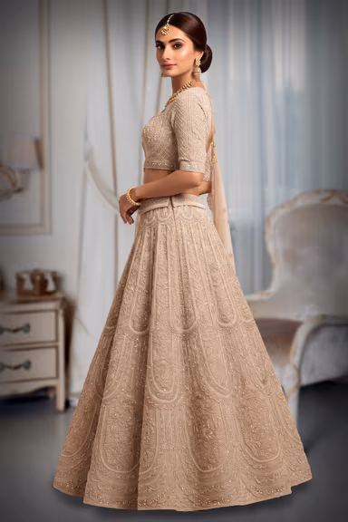 Ivory Bridal Lehenga — view 3 of 3