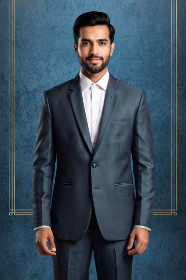 Mens Grey Formal suit — view 2 of 3