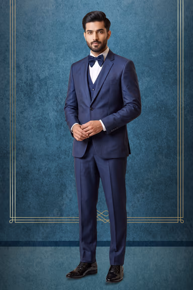 Navy Blue Classic Tuxedo Suit — view 3 of 3