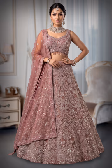Plum Color Lehenga With Intricate Stone Work And Threadwork Details — view 2 of 2