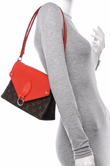 Louis Vuitton Saint Michel Monogram EPi Shoulder Bag Coquelicot — view 8 of 8