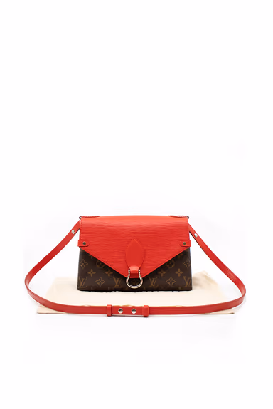 Louis Vuitton Saint Michel Monogram EPi Shoulder Bag Coquelicot — view 6 of 8