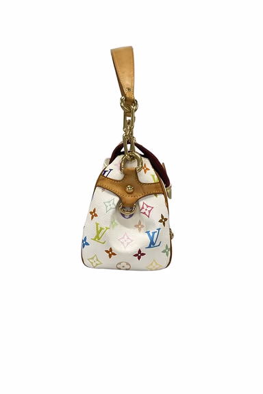 Louis Vuitton Beverly MM M40203 Blanc Monogram Multicolor FL2068 Handbag — view 8 of 9