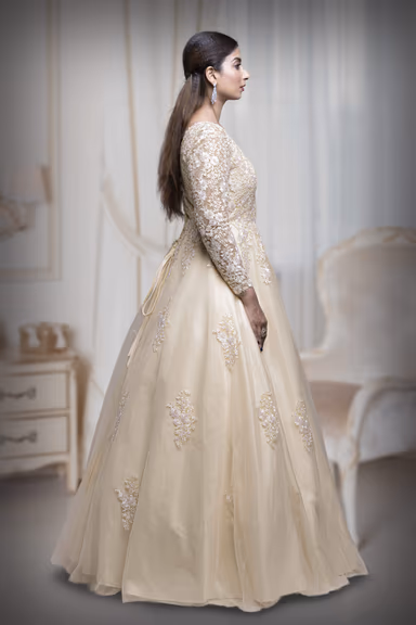Champagne Single Umbrella Gown — view 5 of 6