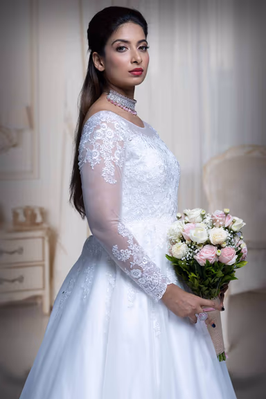 Light Ivory Double Umbrella Gown — view 5 of 6