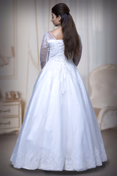 Light Ivory Double Umbrella Gown — view 4 of 6