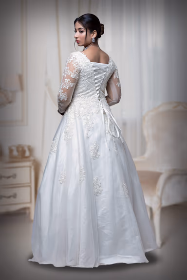 Light Ivory Single Umbrella Gown — view 4 of 6