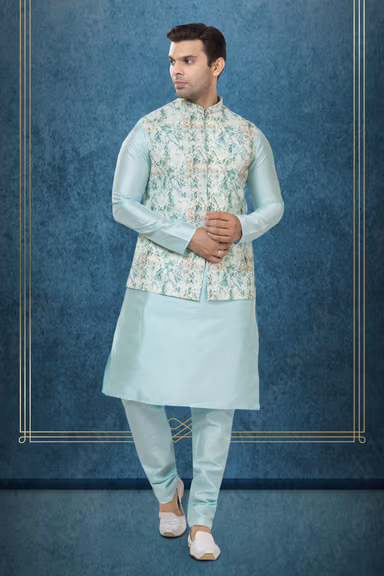 Pleasant Kurta Modi Jacket Set — view 2 of 6
