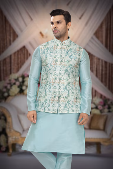 Pleasant Kurta Modi Jacket Set — view 6 of 6