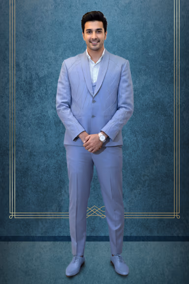 Classic Single-Breasted Medium Gray Suit — view 1 of 2