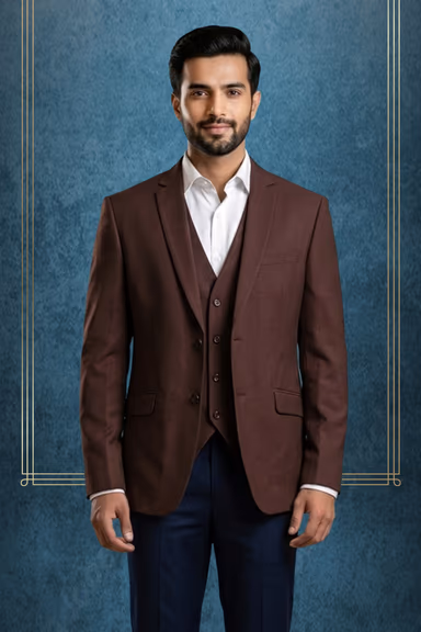 Brown Formal Blazer Two piece — view 2 of 3