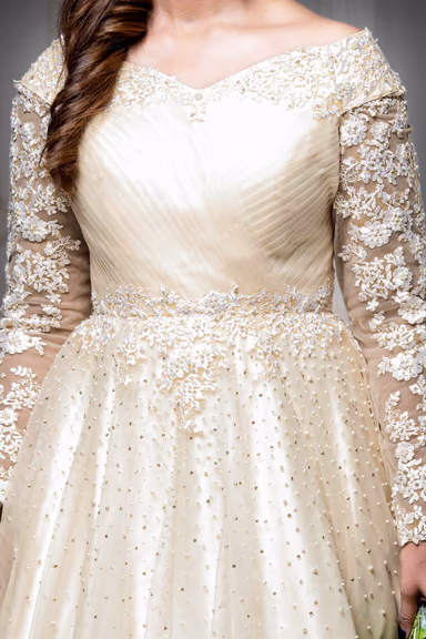 Champagne Double Umbrella  Gown — view 3 of 6