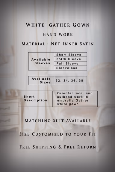 White Gather Gown — view 6 of 6