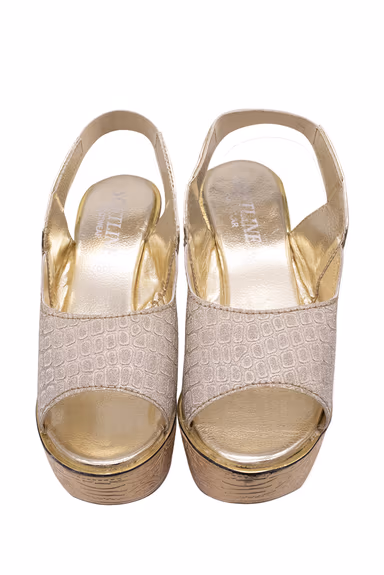 Shimmer gold solid wedges — view 1 of 4