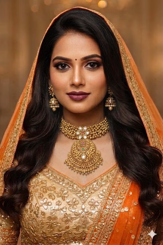 Majestic Gold Temple Set Features Beautiful Beaded Chains And Ornate Pendant Offering A Royal And… — rent in Calicut