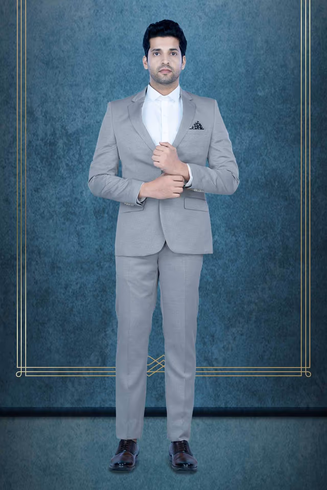 2 Pcs Rayon Terylene In Grey 2Pc Suit — rent in Calicut