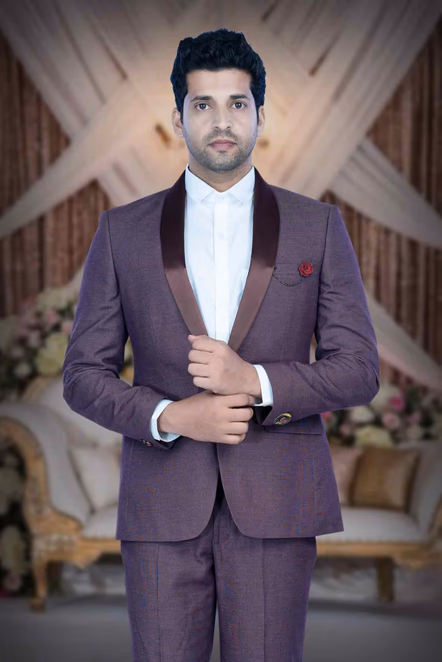 2 Pcs Rayon Terry In Maroon 2Pc Suit — back view, rent in Calicut