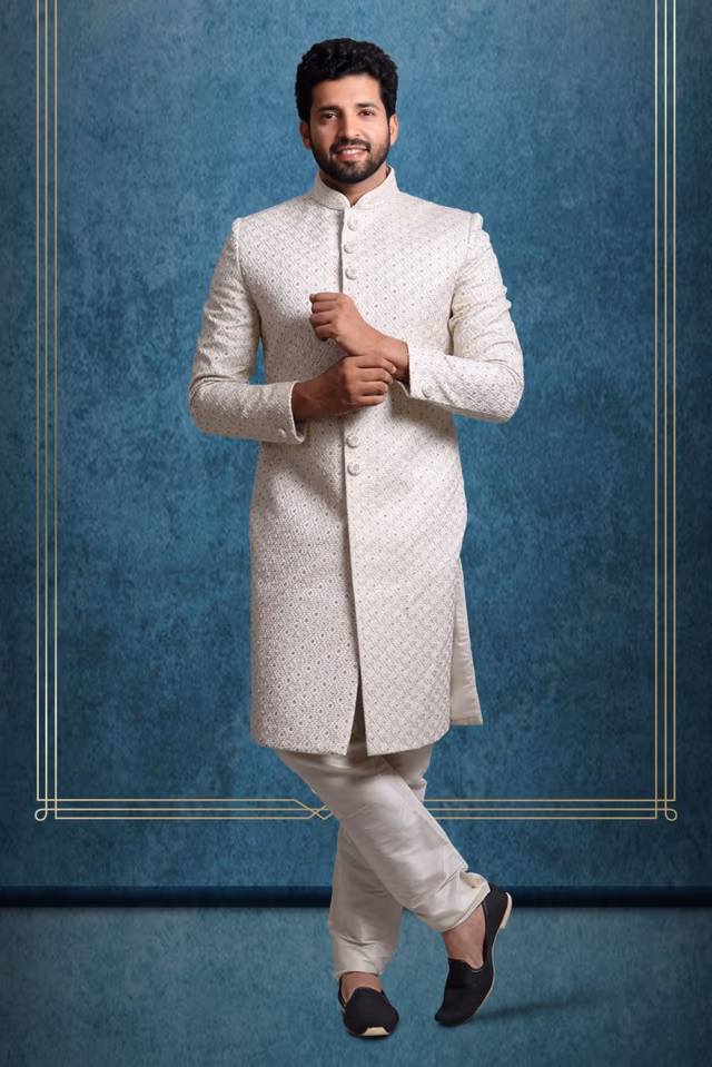 Splendid Classic Sherwani — rent in Bangalore