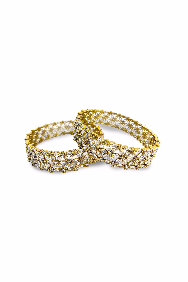 Regal Polki Bangles That Exude Sophistication And Timeless Beauty — rent in Bangalore