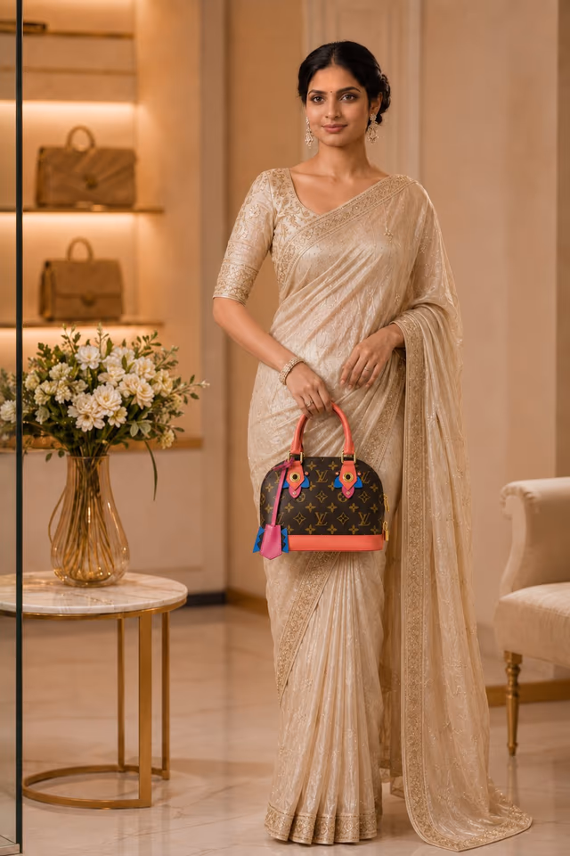 Louis Vuitton Alma BB Totem Monogram Canvas Satchel Bag Flamingo — rent in Edappally
