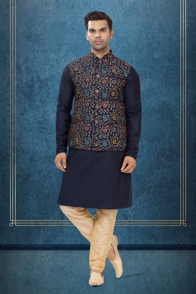 Lavish Kurta Modi Jacket Set — view 1 of 6
