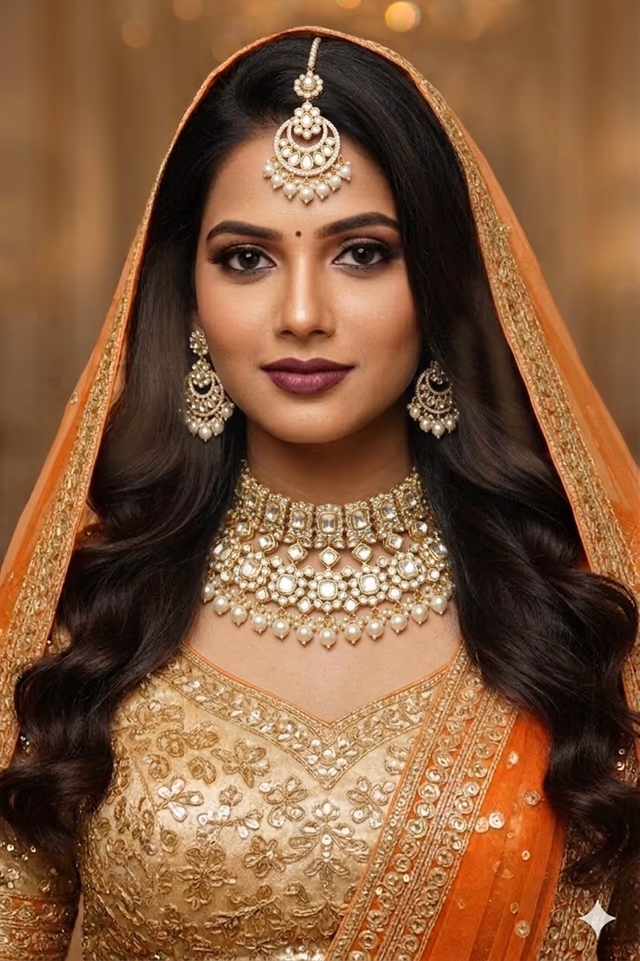 Noor-E-Kundan Pearl Choker Set — rent in Kochi