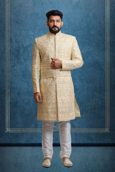 Charming Designer Sherwani — rent in Bangalore