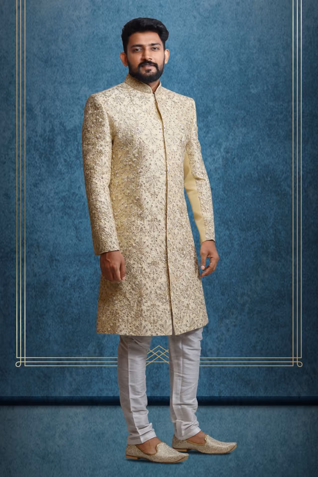 Grand Designer Sherwani — rent in Bangalore