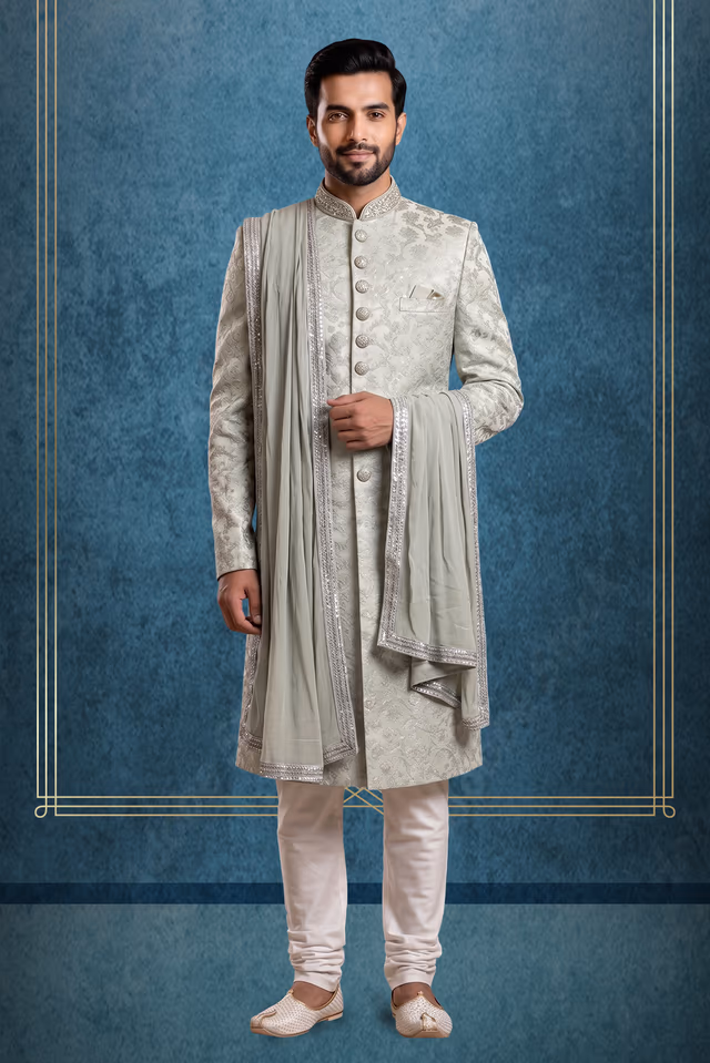 Stylish Classic Sherwani — rent in Kochi