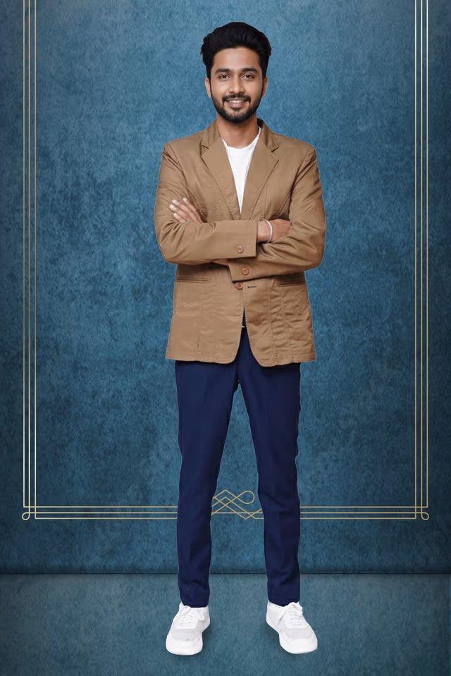 Coffee brown blazer — rent in Bangalore