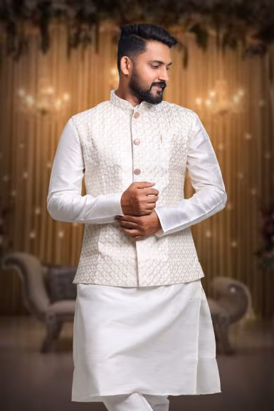 Fine Bundi Jacket — rent in Bangalore