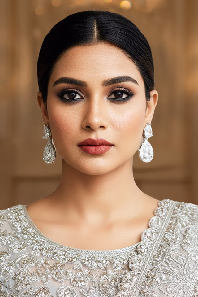 Crystal Dewdrop Dangler Earrings — rent in Kochi