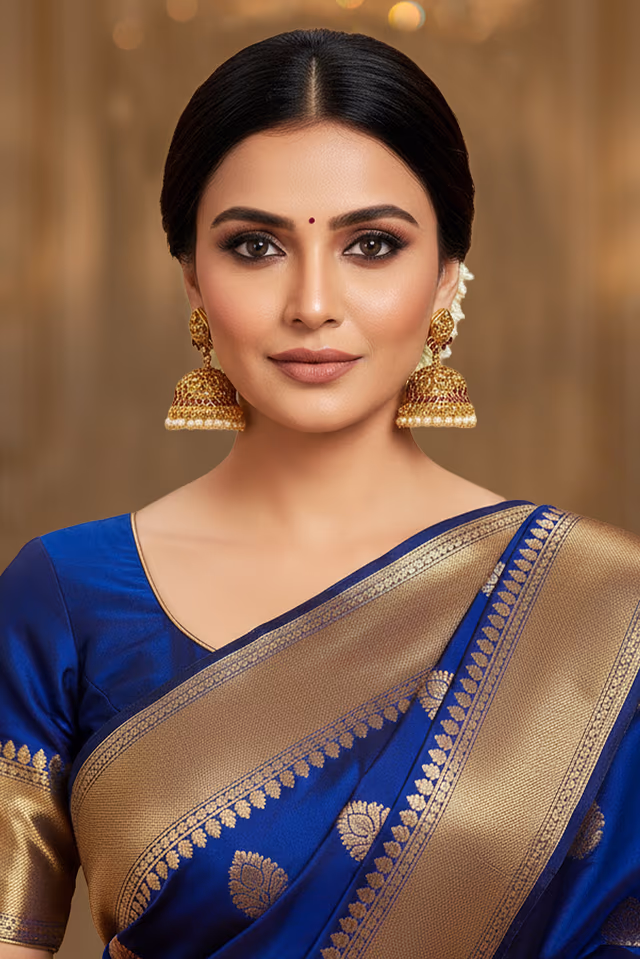 Grand Statement Antique Jhumkas Designed To Capture The Essence Of Traditional Indian Beauty — rent in Calicut