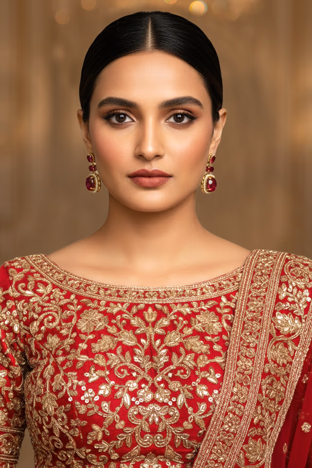 Elegant Oxidized Victorian Jewelry Pieces Adorned With Intricate Floral Carvings And Small Delicate Rubies — rent in Calicut