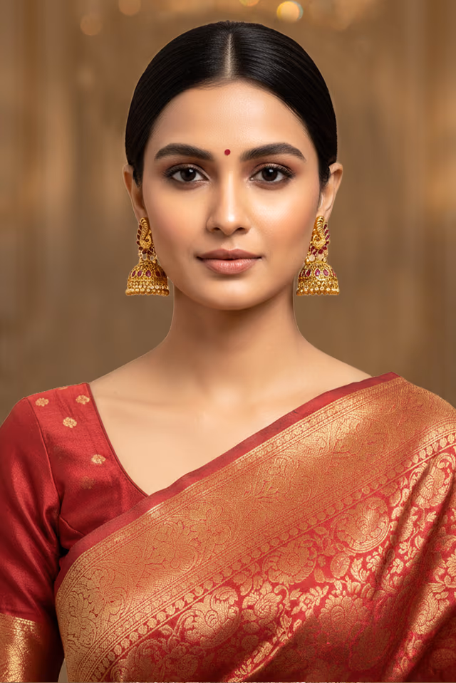 Stunning Peacock Inspired Antique Jhumkas Crafted With Intricate Filigree Details And Green Emeralds — rent in Calicut