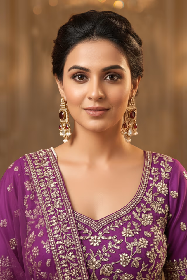 Timeless Rajasthani Heritage Kundan Jhumkas Reflecting Every Bit Of Your Beautiful Royal Bridal Charm — rent in Calicut