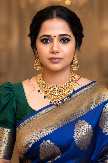 Antique Lakshmi Temple Bridal Necklace Set — rent in Kochi